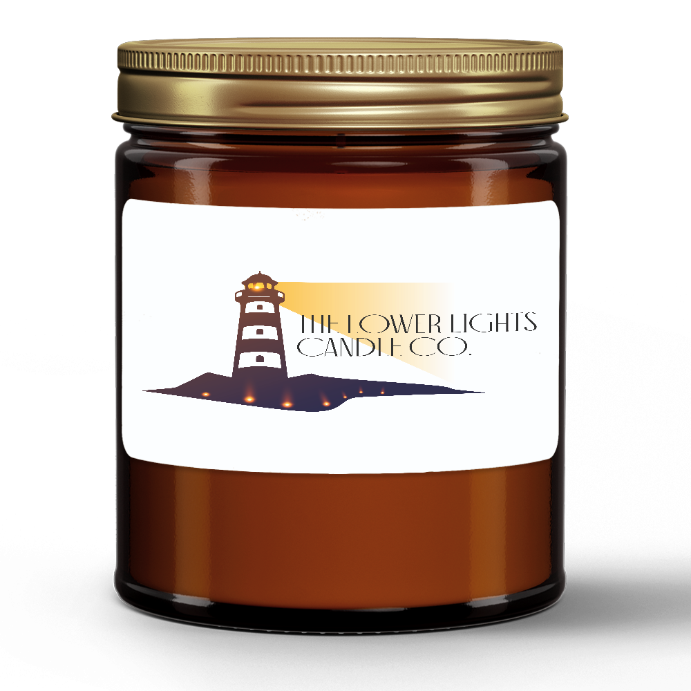 Amber Jar Candle With Gold Lid - Apple Pie