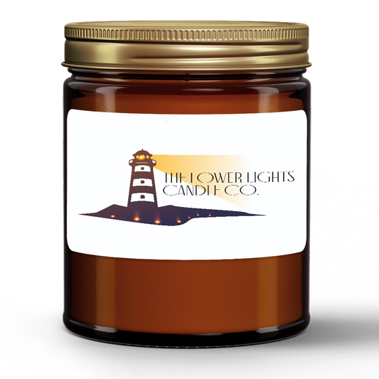 Amber Jar Candle With Gold Lid - Apple Pie